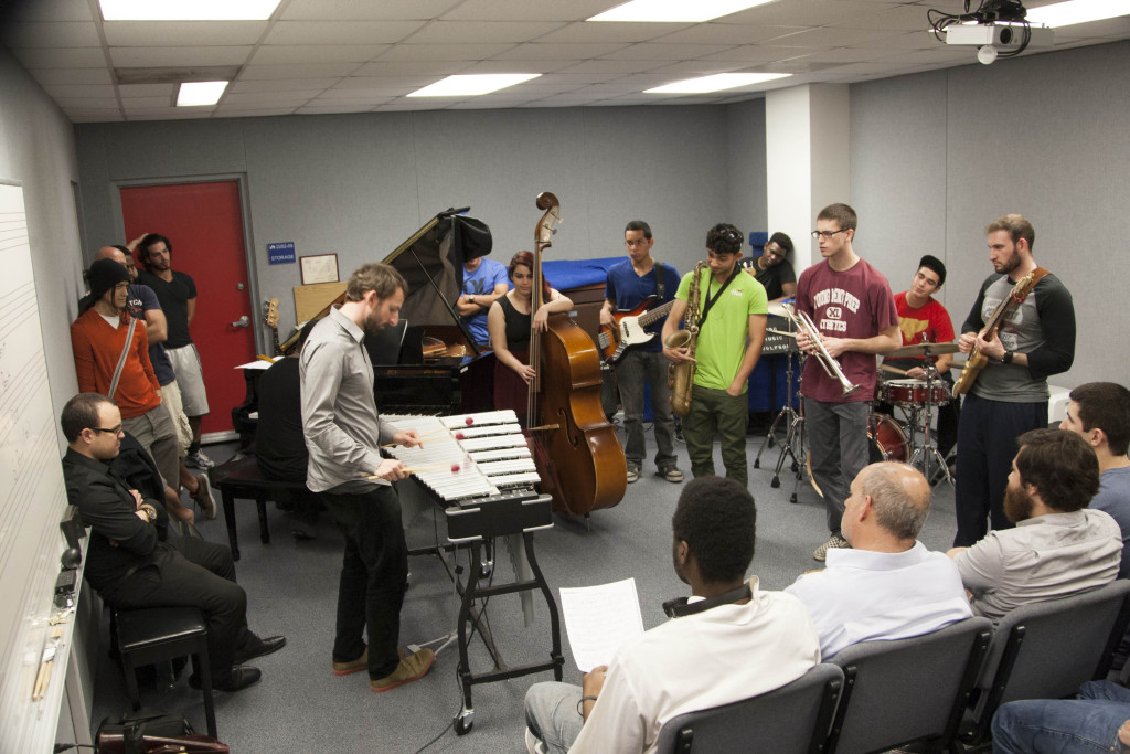 Leading a Master Class at Miami-Dade College